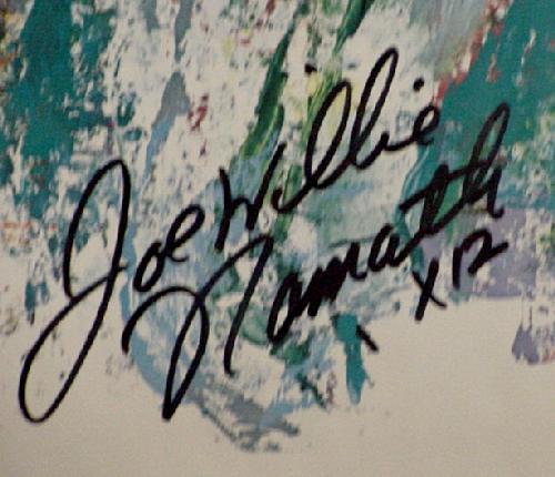1971 JOE NAMATH LITHO BY LEROY NEIMAN. - 3