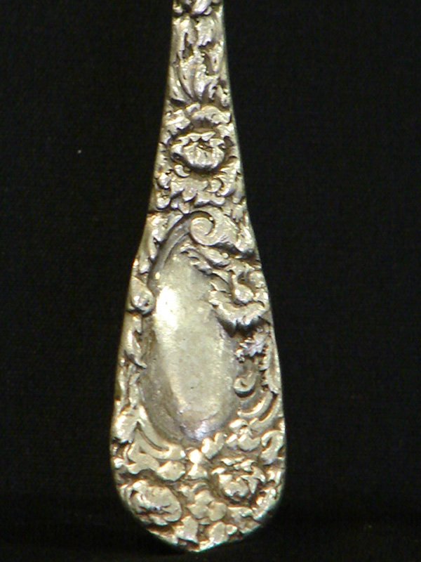 LOT OF 2 STERLING SILVER FANCY SPOONS - 2