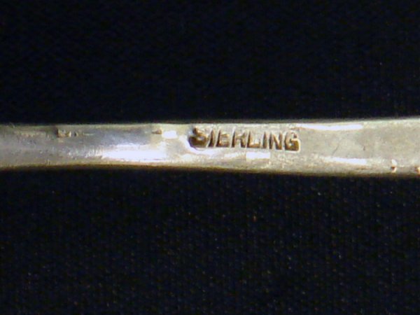 LOT OF 2 STERLING SILVER FANCY SPOONS - 4