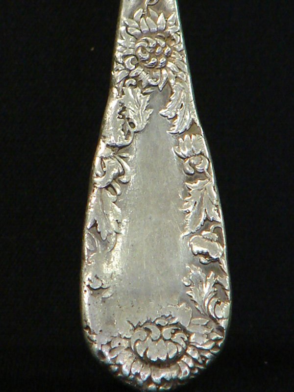 LOT OF 2 STERLING SILVER FANCY SPOONS - 5