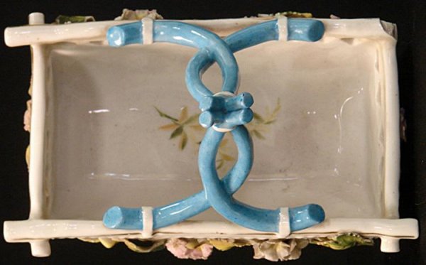 ANTIQUE DEPOSE PORCELAIN EASTER BASKET - 5