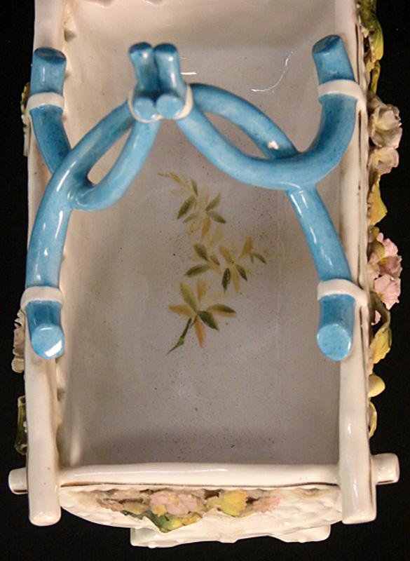 ANTIQUE DEPOSE PORCELAIN EASTER BASKET - 6