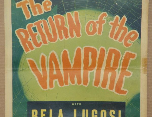 RETURN OF THE VAMPIRE INSERT POSTER LUGOSI - 4