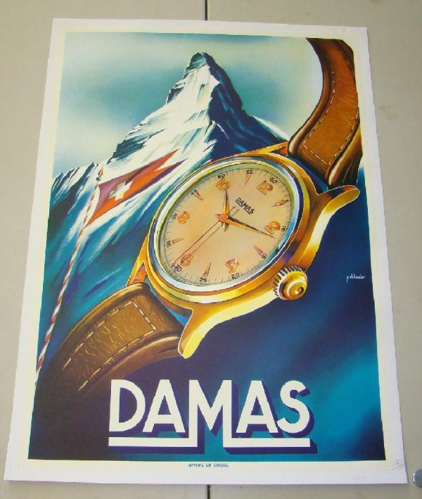 LINEN BACKED SWISS ADVERTISING POSTER