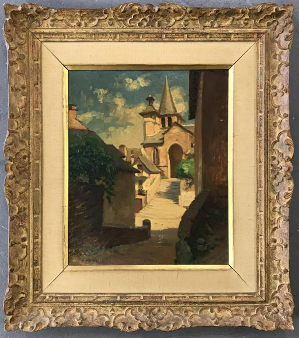 Jacques Weismann (born 1878) Oil on Board: 14 1/2" x 17 1/2" signed lower left. (150226)
