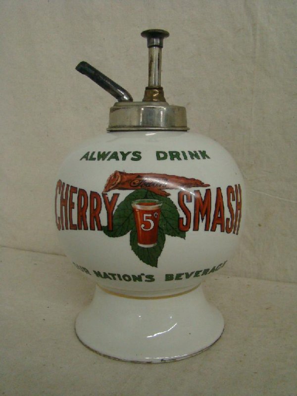 Vintage Cherry Smash Syrup Dispenser - 2