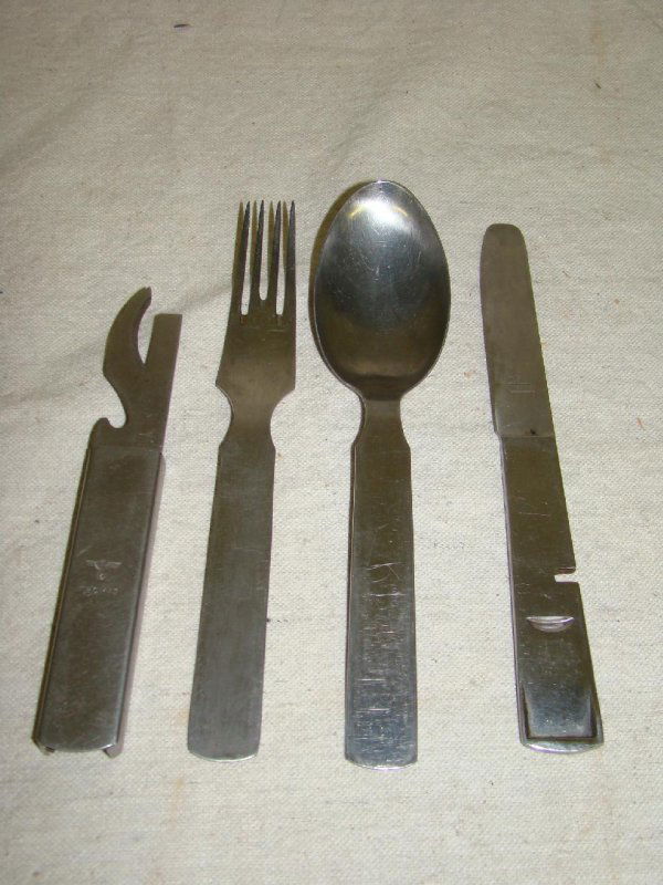 30 WWII German Mess Kit Utensils Jan 24, 2009 Philip Weiss Auctions in NY