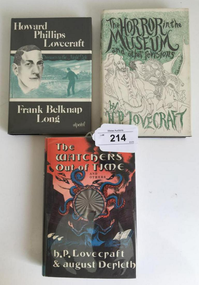 Arkham House Lot of (3) volumes in DJ's. (1 of 1)