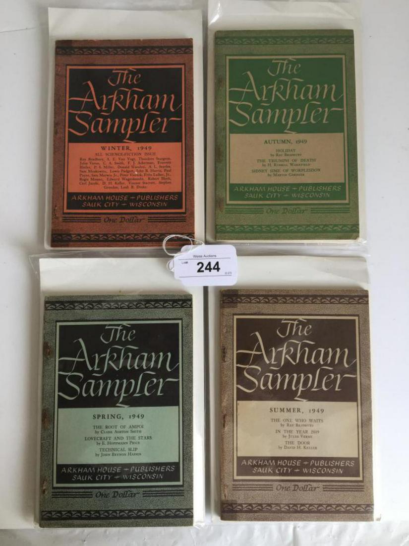 Arkham Sampler. 9 Volumes all in Wraps.: Includes Spring 1949(2), Summer 1948 & 1949, Winter 1948, Autumn Spring 1948, 1949 and Winter 1949(2). All loaded with great authors.