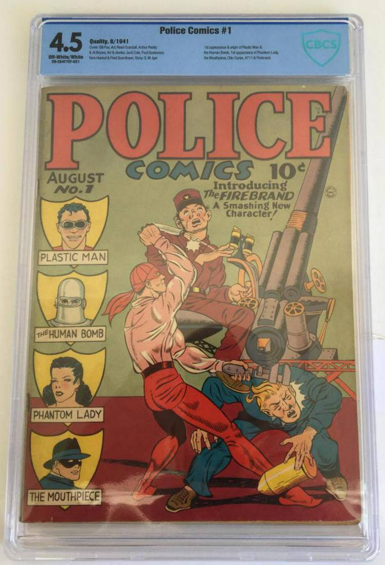 Police Comics #1. 1st Plastic Man. (1 of 3)