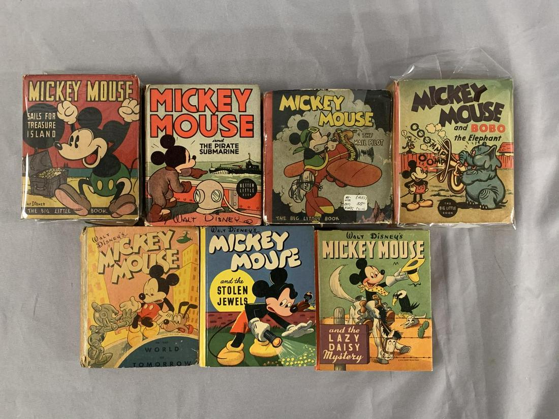 Big Little Book Lot of (7) Mickey Mouse. (1 of 3)
