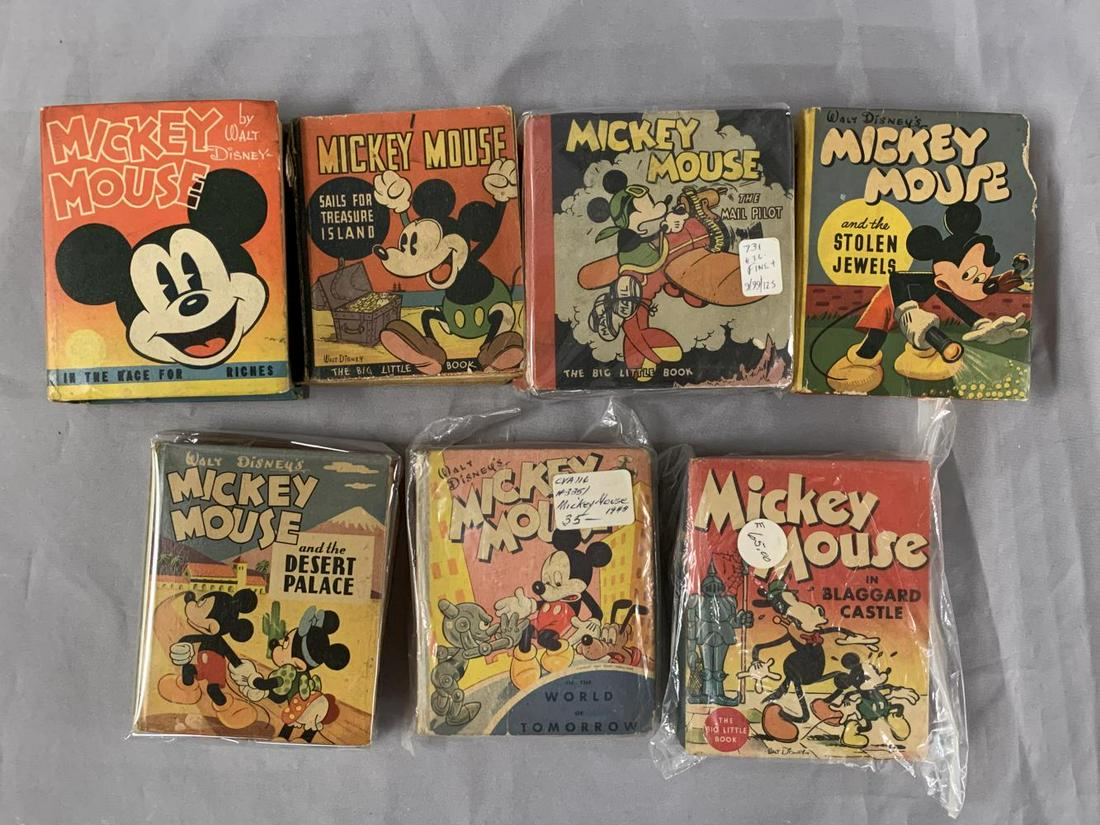 Big Little Book Lot of (7) Mickey Mouse. (1 of 3)