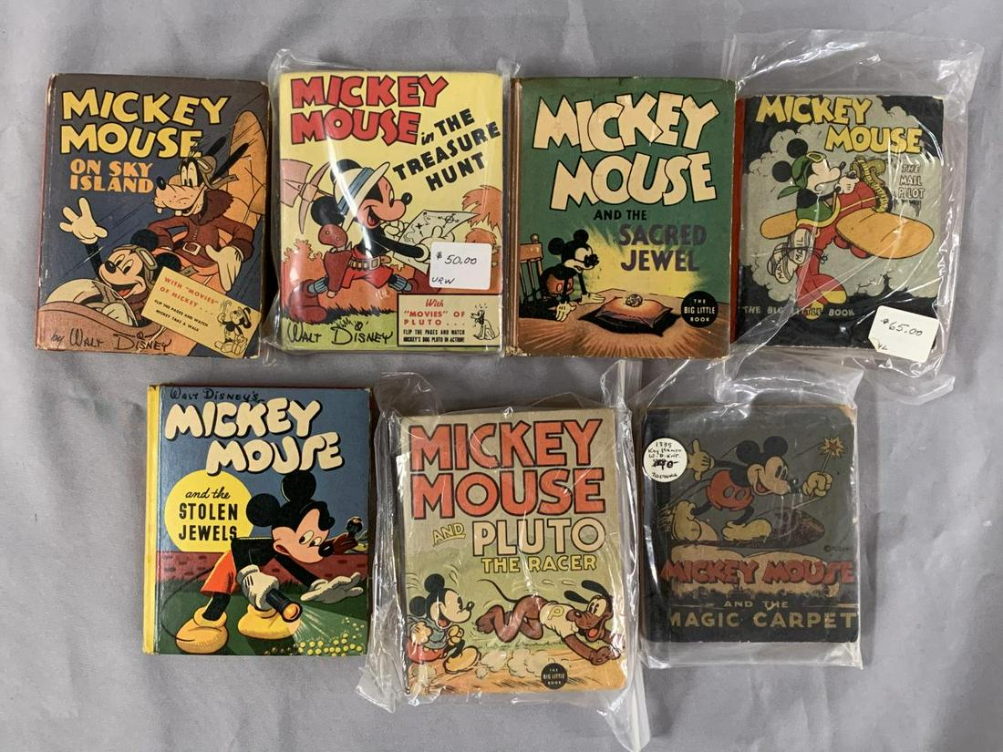 Big Little Book Lot of (7) Mickey Mouse. (1 of 3)