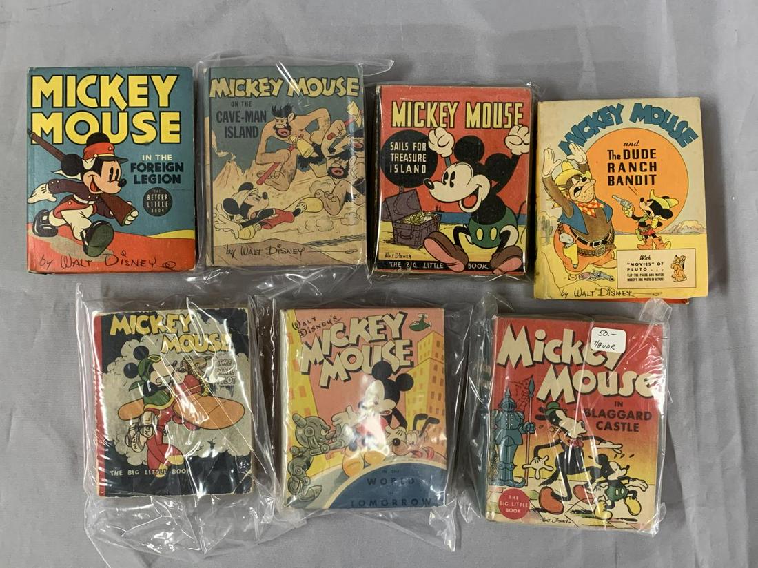 Big Little Book Lot of (7) Mickey Mouse. (1 of 3)