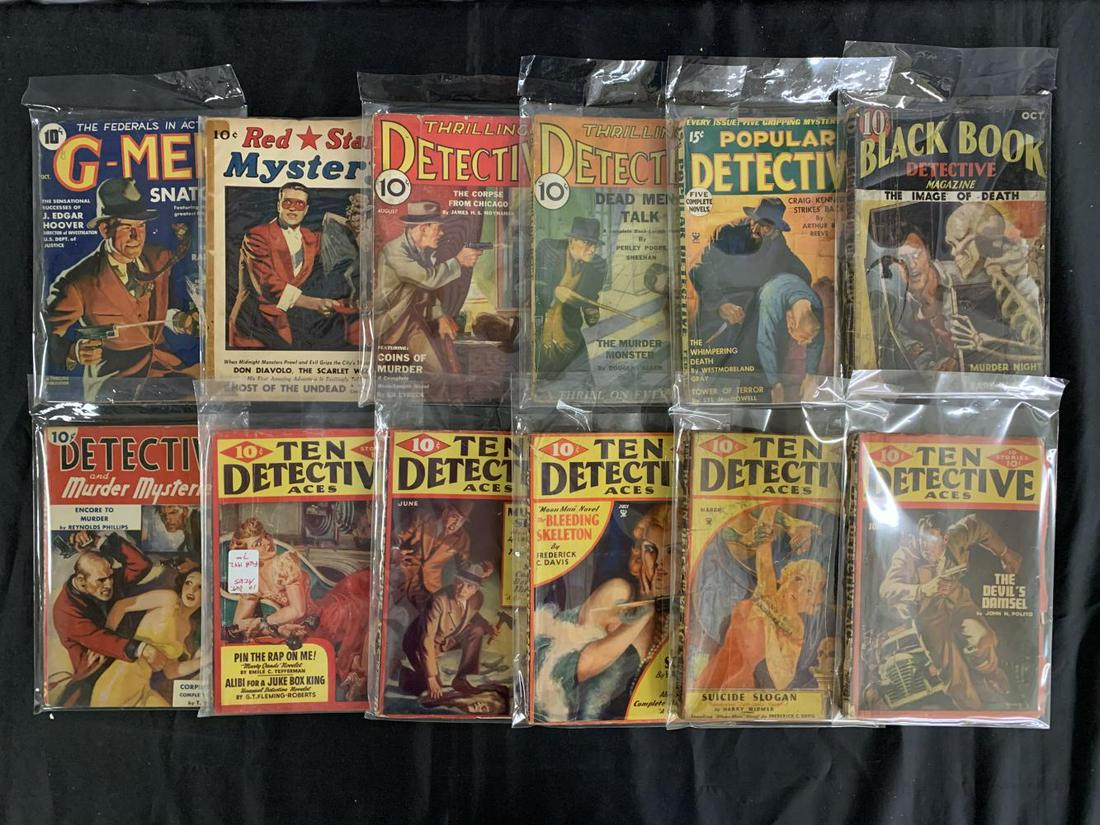 Detective Pulp Lot. (1 of 2)