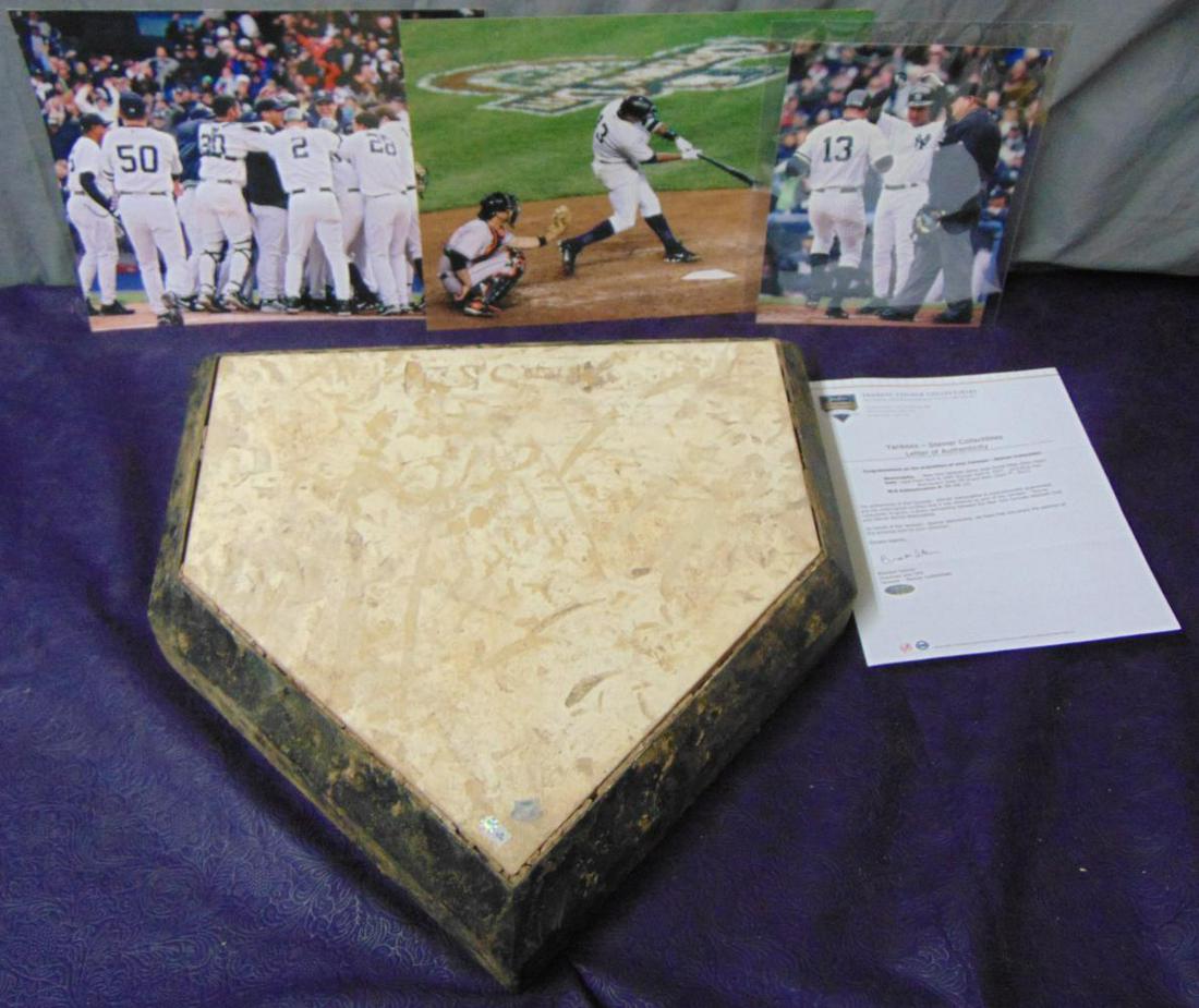 2007 Yankee Stadium Game Used Home Plate (1 of 8)