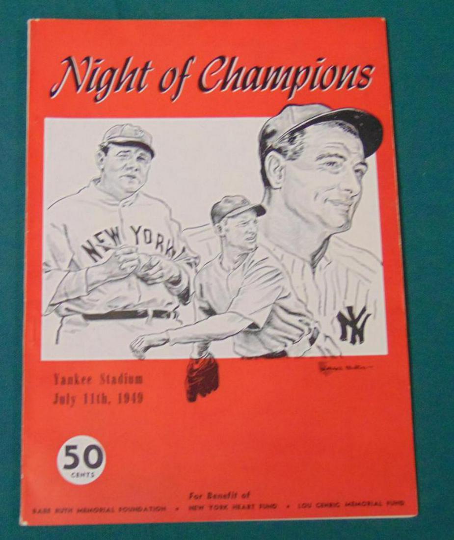 Scarce 1949 Night of Champions Program (1 of 4)