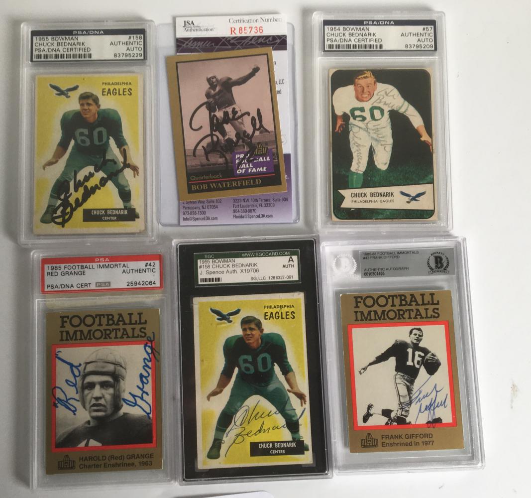 Lot of Twenty Four Signed Football Cards. (1 of 4)