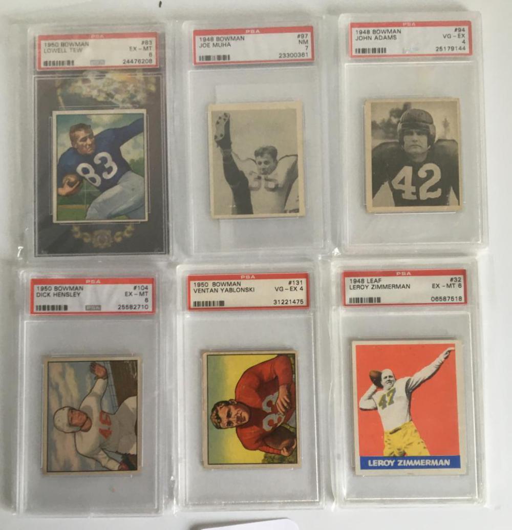 Graded Football Card Lot. (1 of 2)