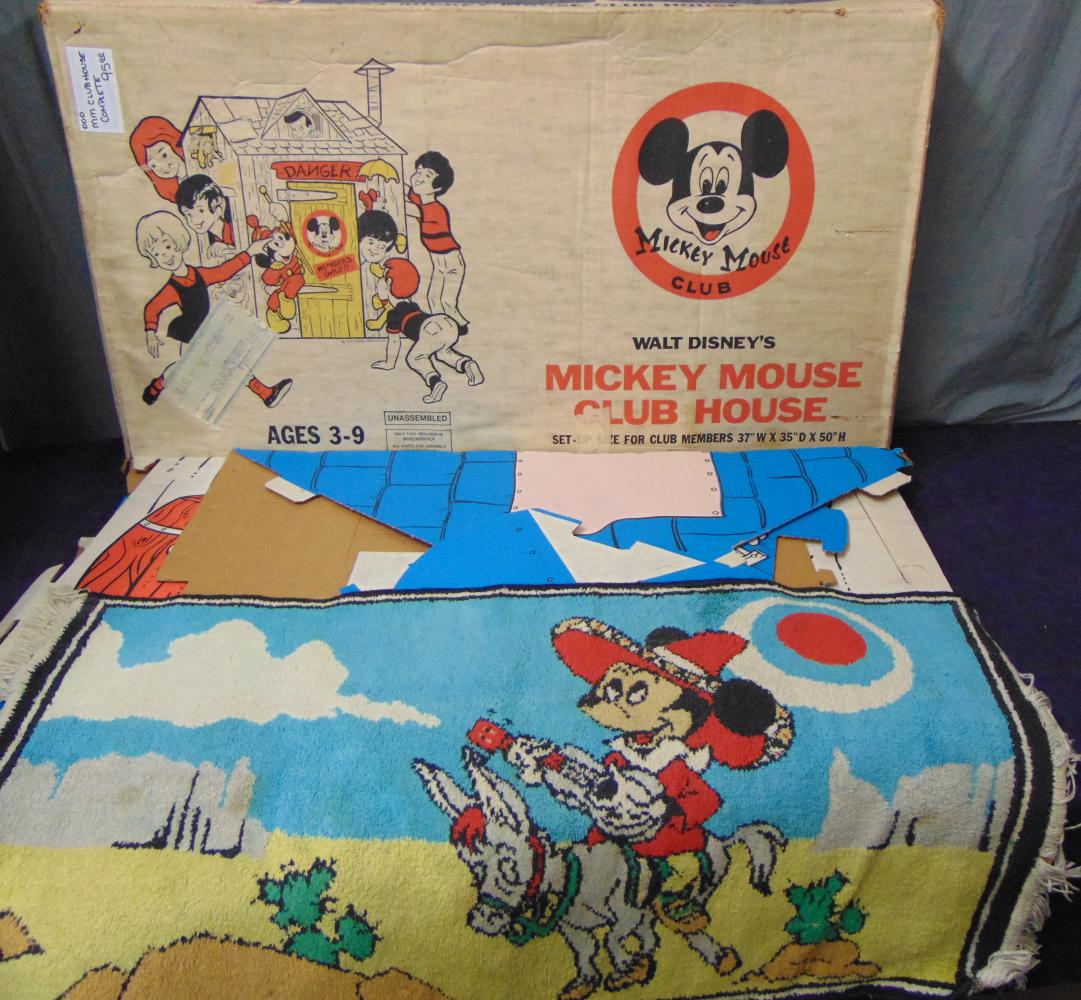Vtg Disney Mickey Mouse Club House Card Board (1 of 8)