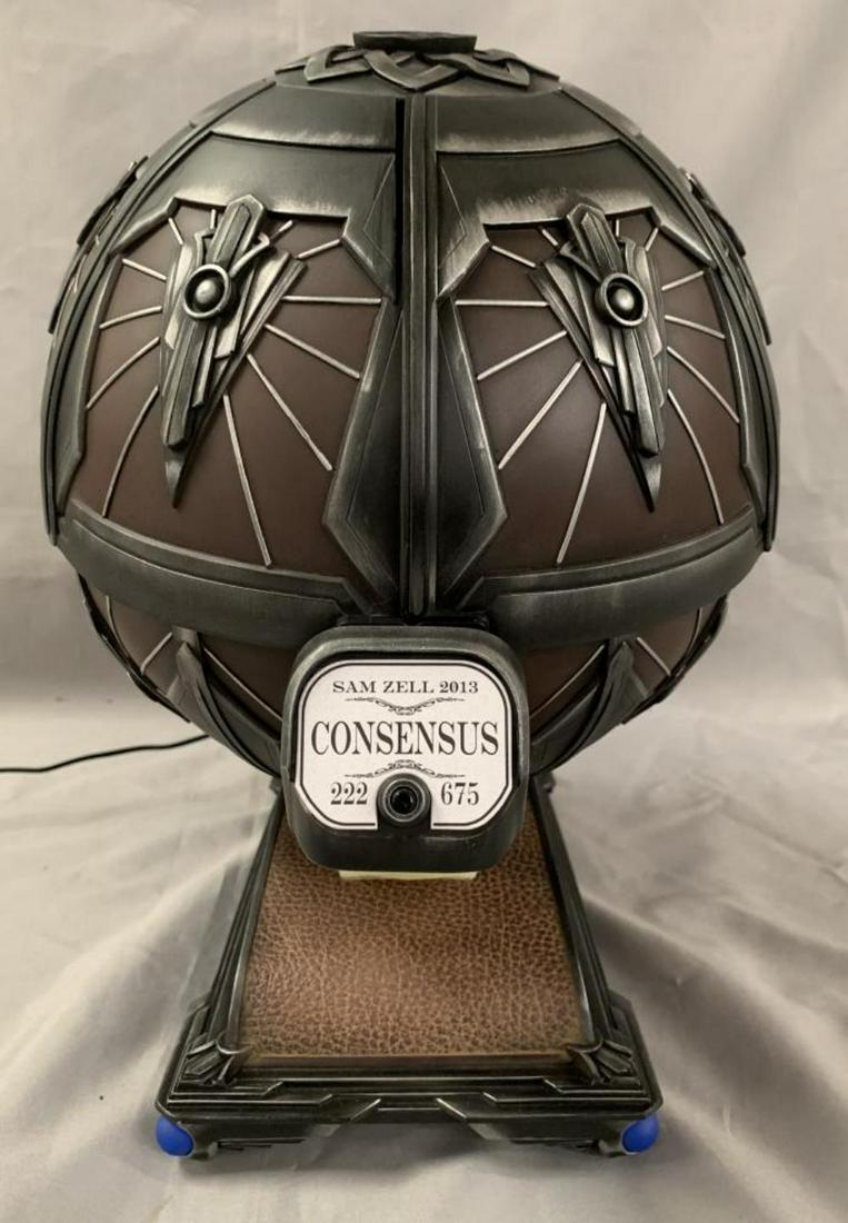 Rare 2013 Sam Zell Automaton Sculpture: Offered is an Extremely Rare, Sam Zell Automaton Sculpture, 2013. This is a limited edition music automaton, titled "Consensus", and numbered 222/675. This automaton created by billionaire investor Sa