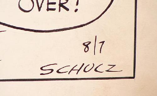 PEANUTS. CHARLES SCHULZ - UNPUBLISHED - 8