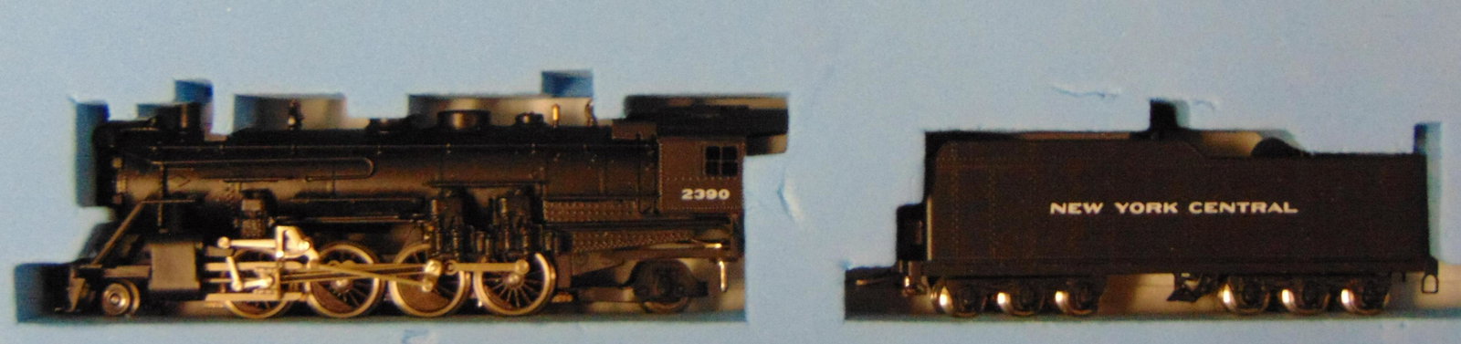 Key Brass N Scale NYC H-10b Steam Loco: Nice factory painted 2-8-2 consolidation(2390). It appears to be like new in box.