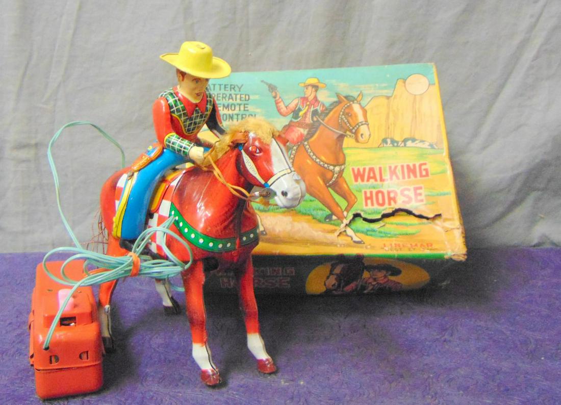 Boxed Marx Walking Horse & Cowboy (1 of 6)