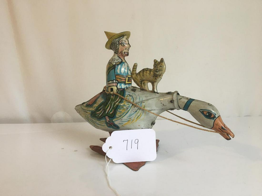Marx Tin Litho Wind Up Mother Goose. (1 of 3)