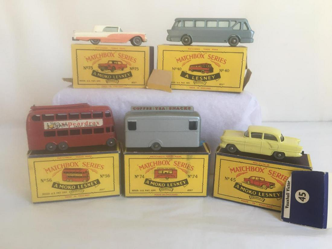 Matchbox. Moko Lesney. Lot of (5) Boxed. (1 of 3)