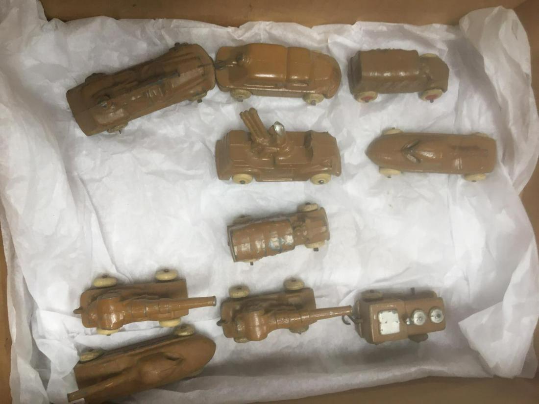 10 Dimestore Small Army Vehicles (1 of 3)