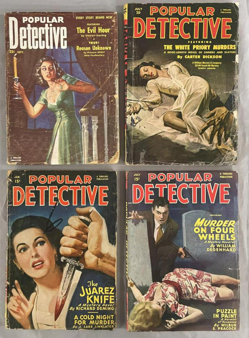 Detective Pulp Lot. (4) Issues. (1 of 3)