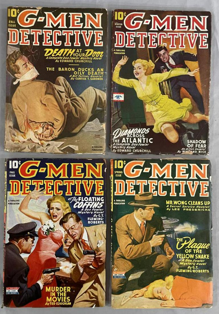 Detective Pulp Lot. (4) Issues. (1 of 3)