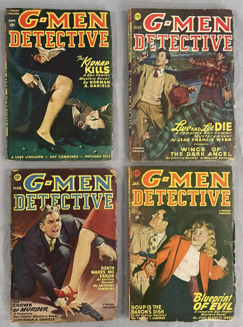 Detective Pulp Lot. (4) Issues. (1 of 3)