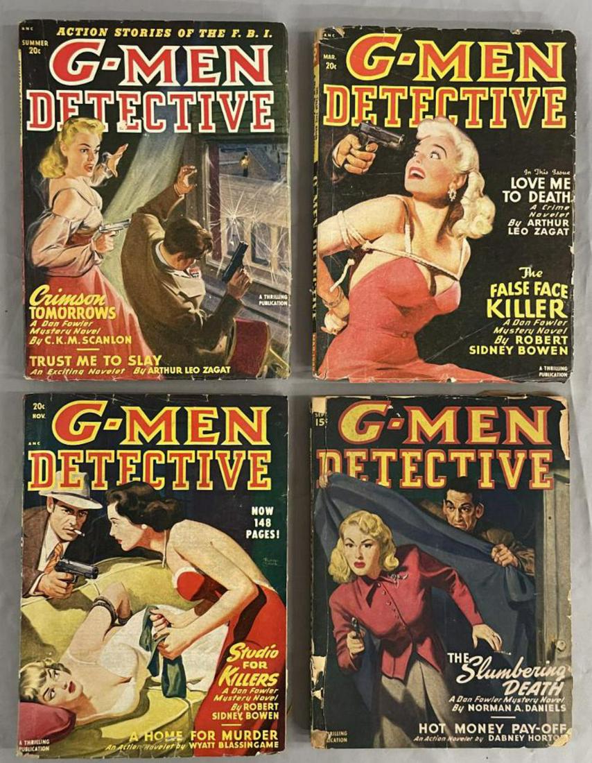 Detective Pulp Lot. (4) Issues. (1 of 3)