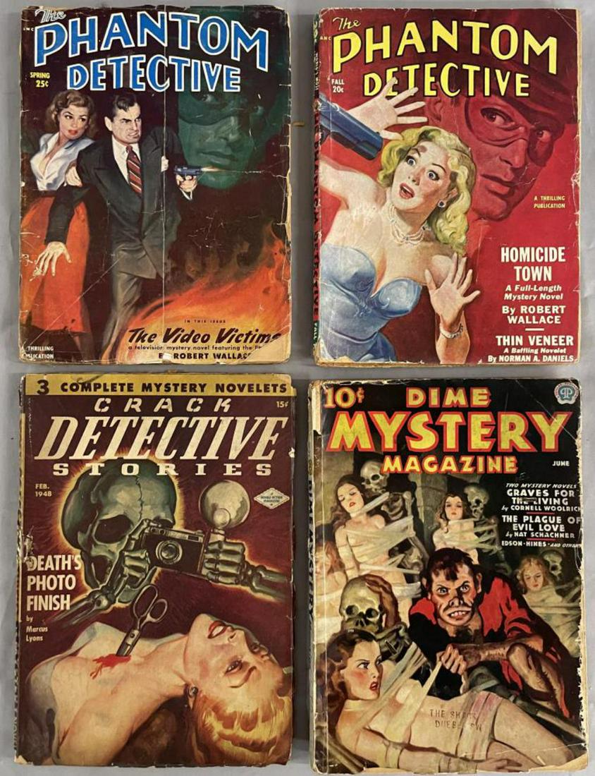 Detective Pulp Lot. (4) Issues. (1 of 3)