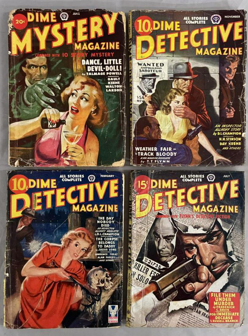 Detective Pulp Lot. (4) Issues. (1 of 3)