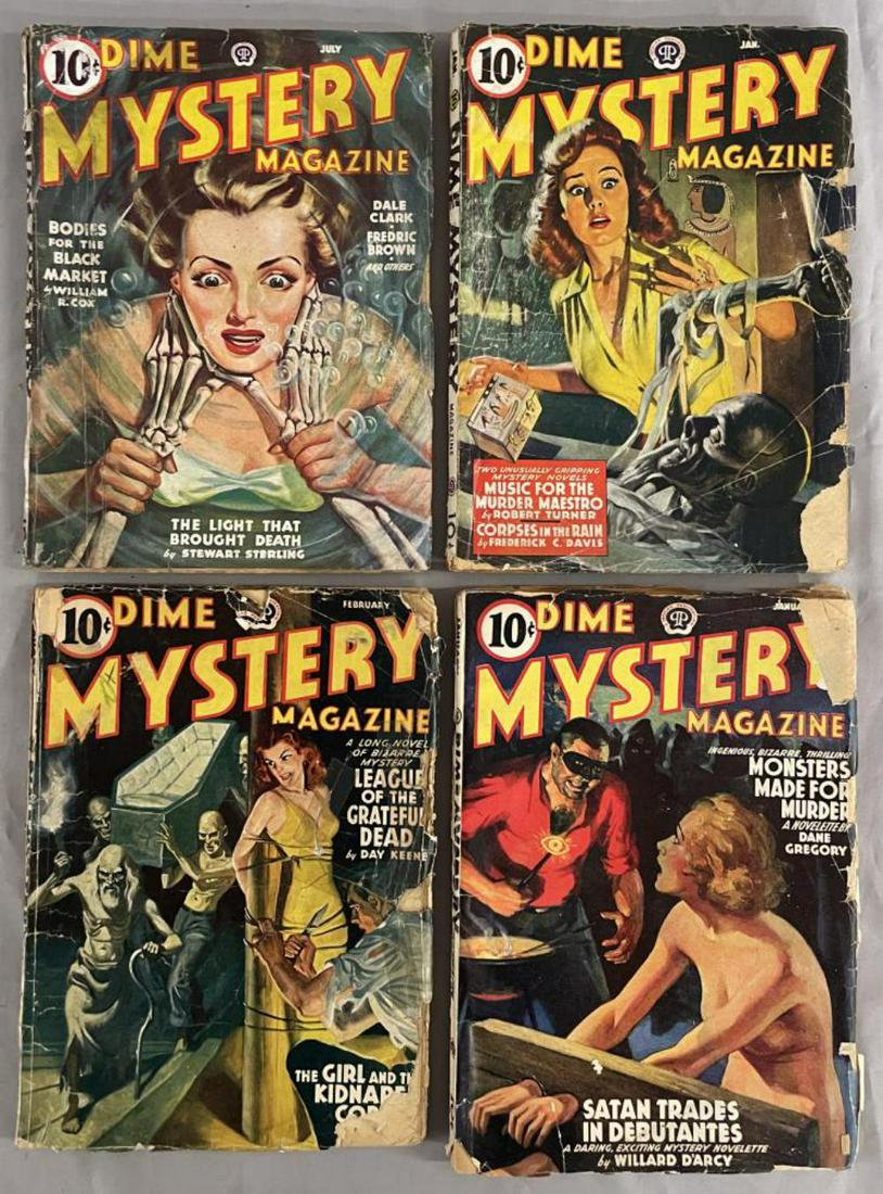 Detective Pulp Lot. (4) Issues. (1 of 3)