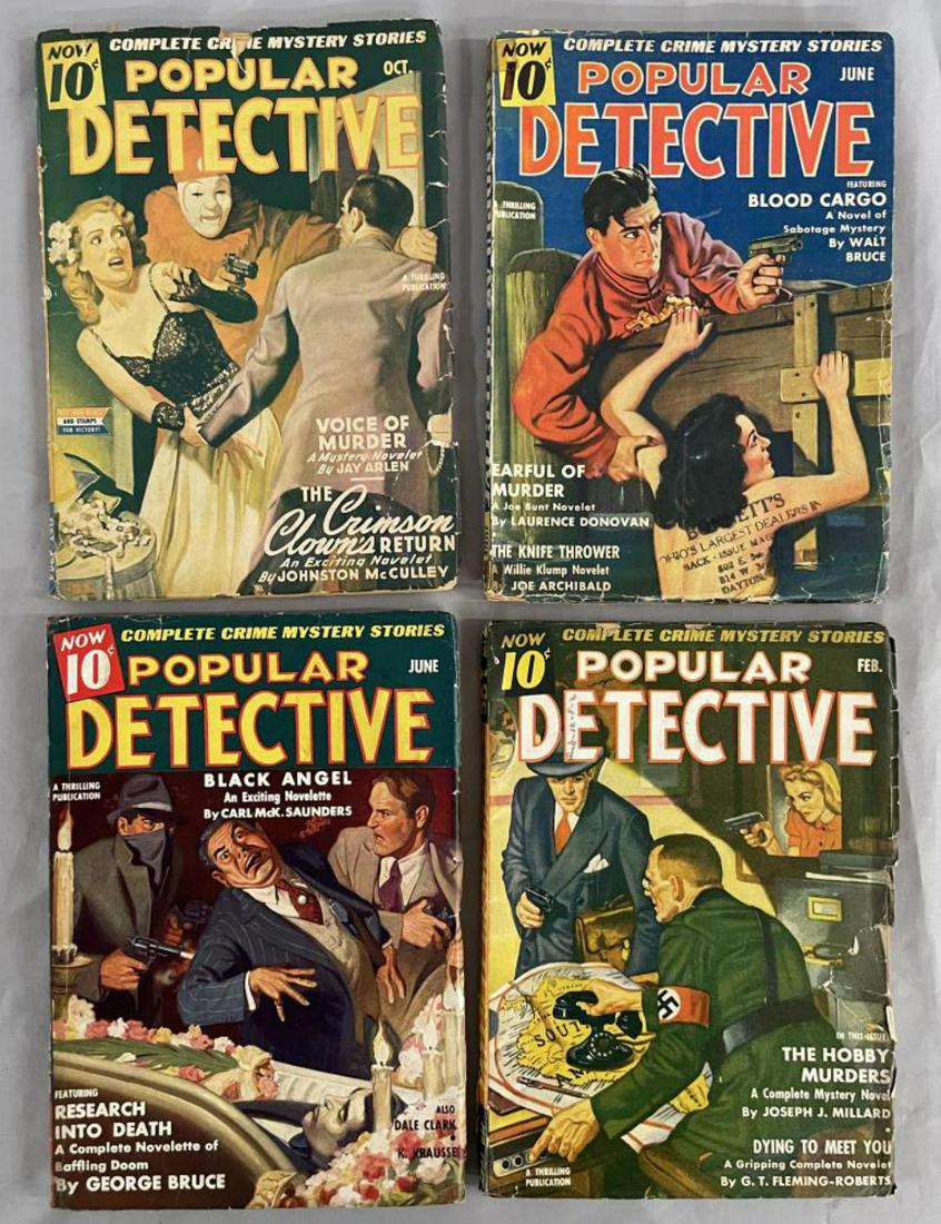 Detective Pulp Lot. (4) Issues. (1 of 3)