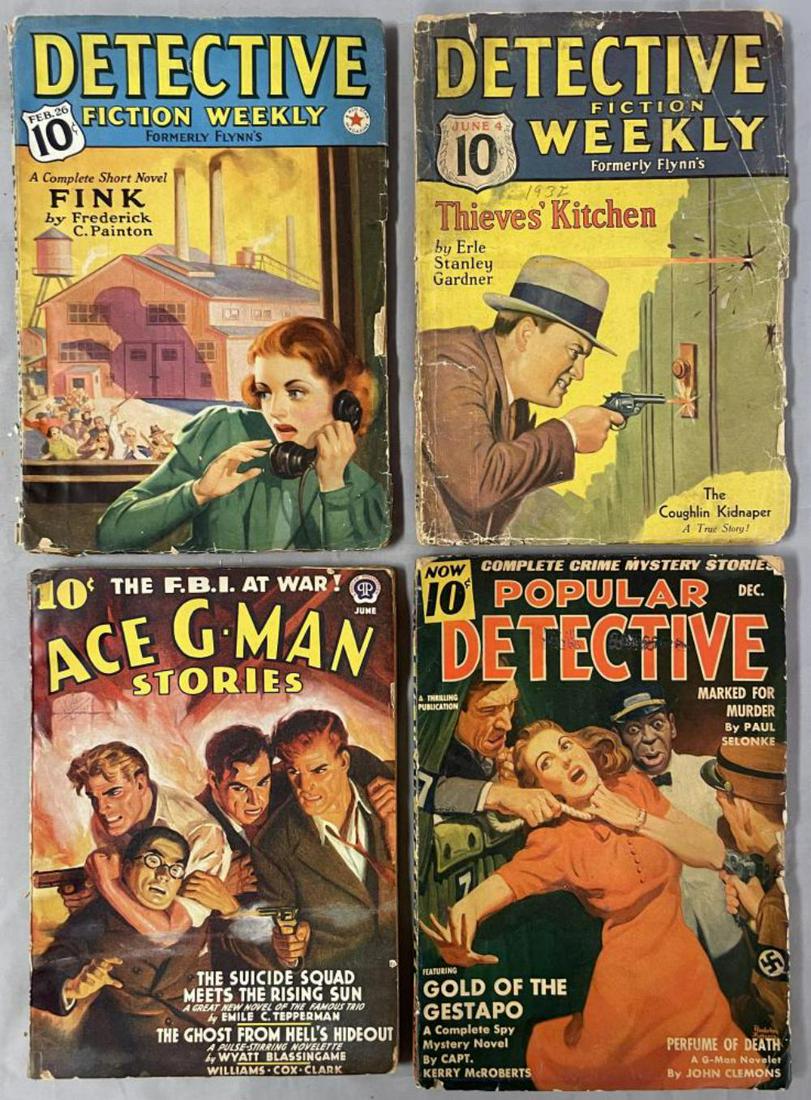 Detective Pulp Lot. (4) Issues. (1 of 3)
