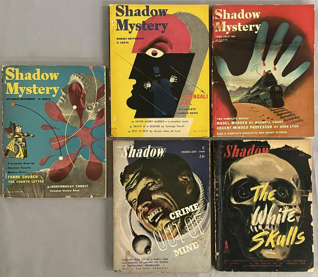 Shadow Digest Pulps (5) Issues. (1 of 3)