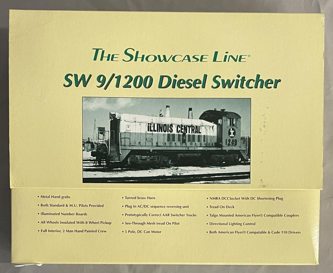Showcase Line 116 NYC SW9 Diesel: S Gauge. It appears to be new in box.