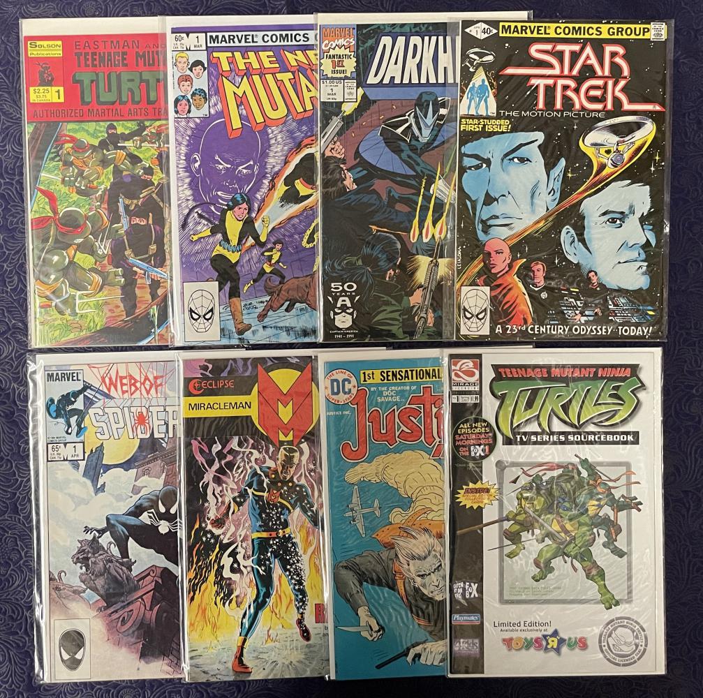 #1 Issue Comic Books. (1 of 8)