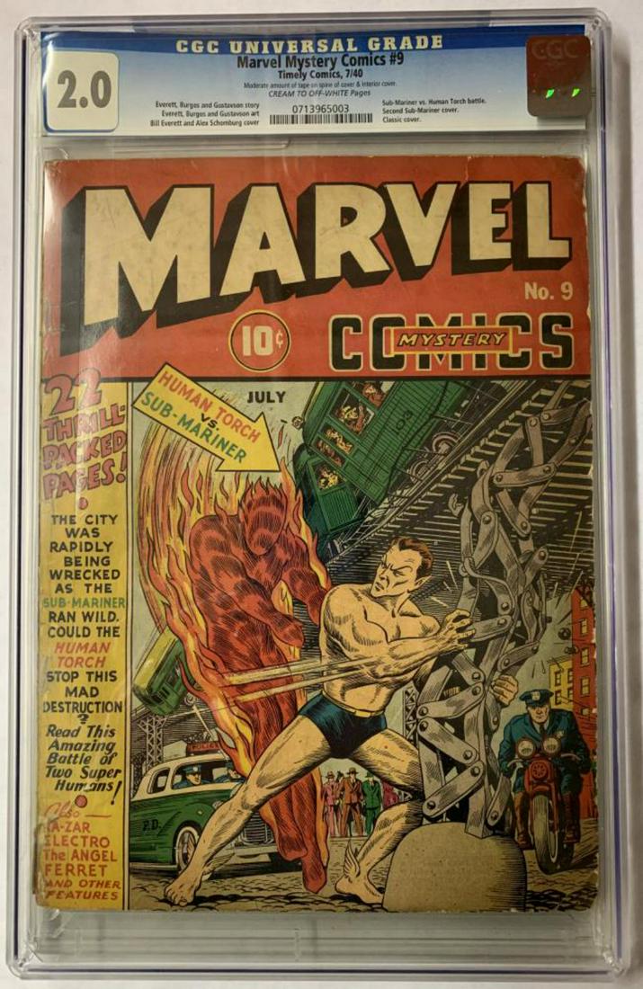 Marvel Mystery Comics. #9 CGC Graded. (1 of 2)
