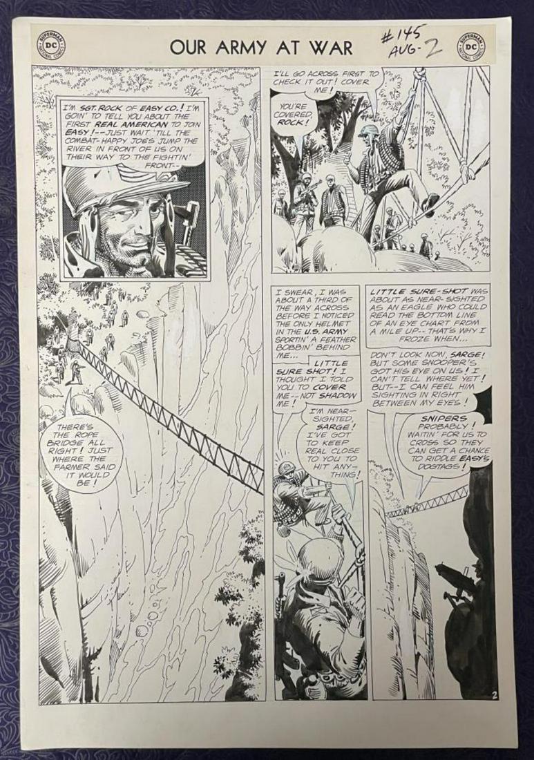 Joe Kubert. Our Army at War #145 Comic Page (1 of 1)