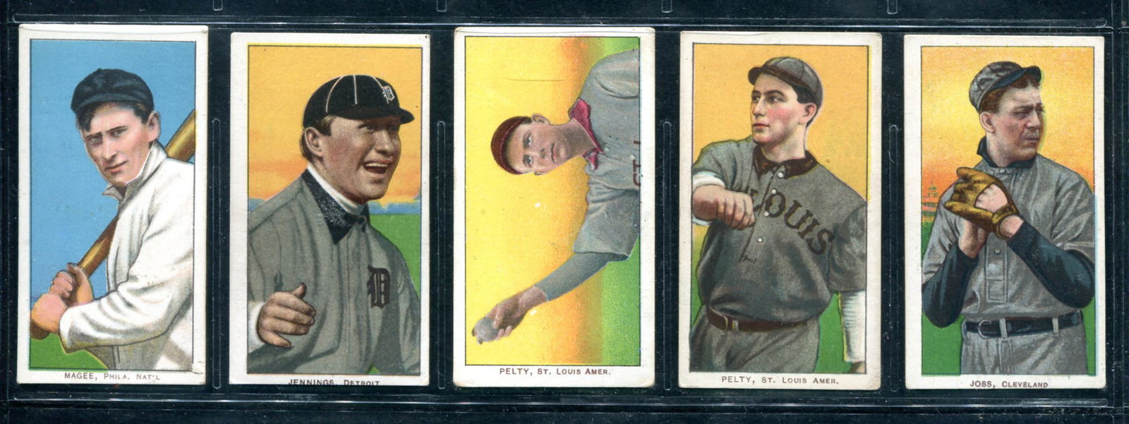 Lot of (5) T-206 Cards. (1 of 2)