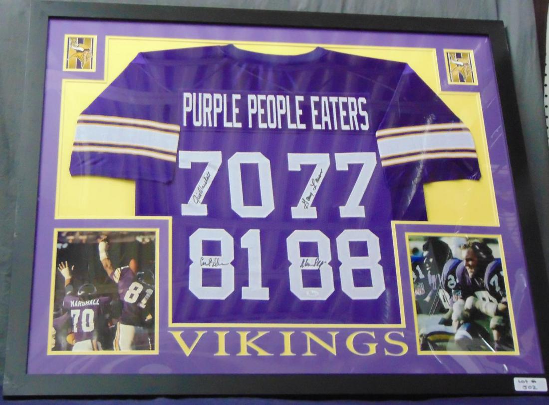 Minn Vikings Purple People Eaters Signed Jersey (1 of 7)