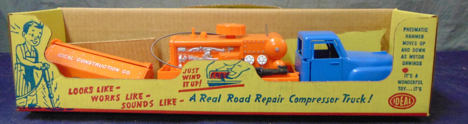 Ideal. Air Compressor Truck and Trailer Boxed.: 18" long as new in original box.