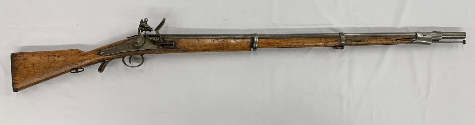 Belgian Assembled Flintlock Musket: Late 19th century 52 1/2". From the Clint Miller Collection.