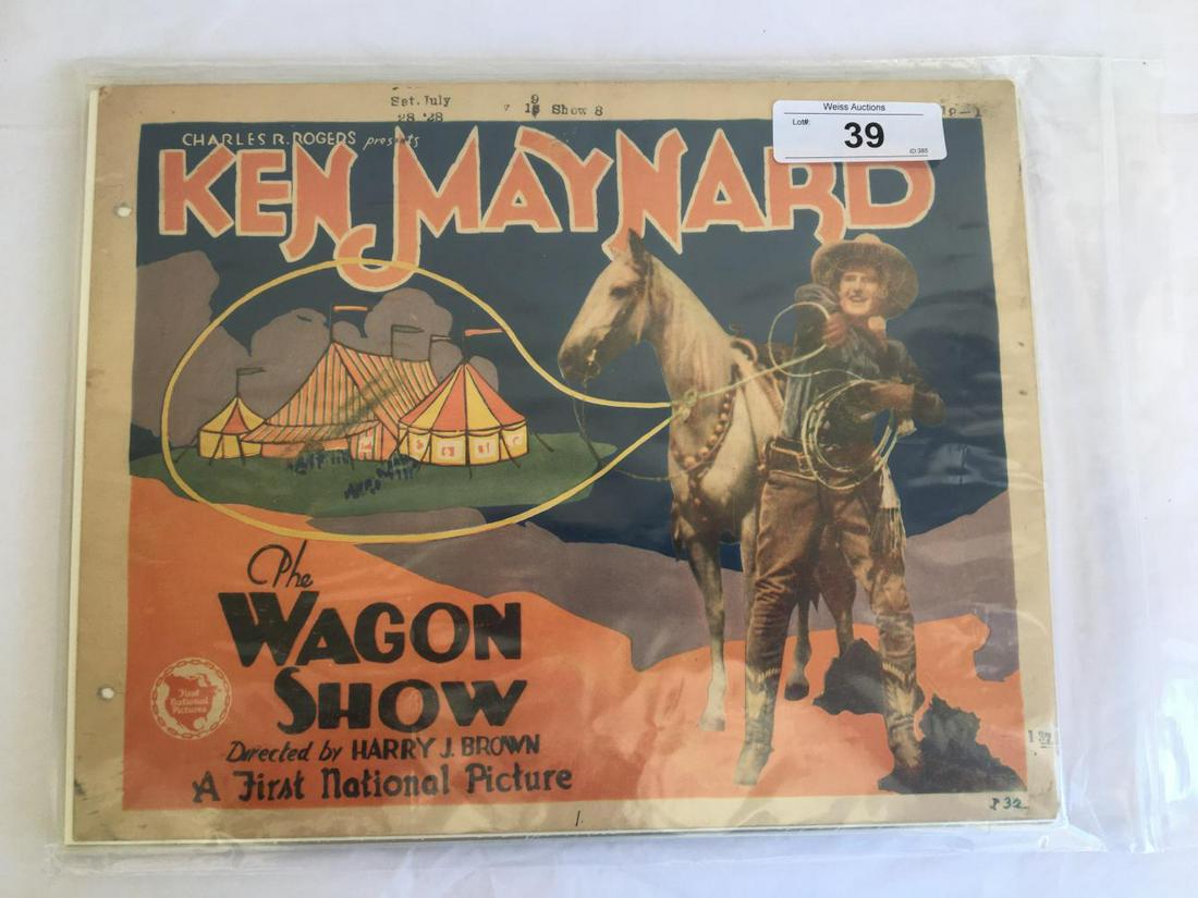 Ken Maynard. The Wagon Show. Set of (8) Cards. (1 of 5)
